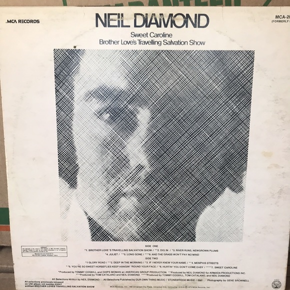 3/$30 Neil Diamond Sweet Caroline Vintage Vinyl Album 1973 - Picture 2 of 4